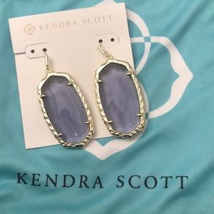 Kendra Scott Purple Drop Earrings